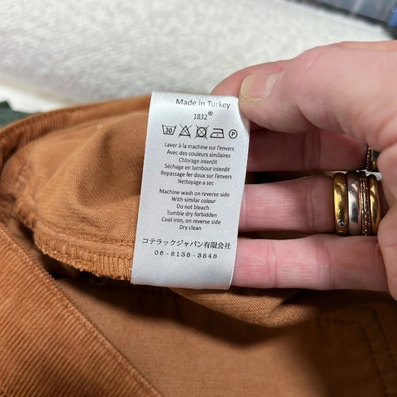 Cotelac Rust Corduroy Pants Size 1/M - Picture 10 of 10